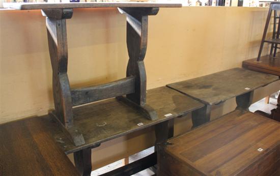 3 refectory side tables